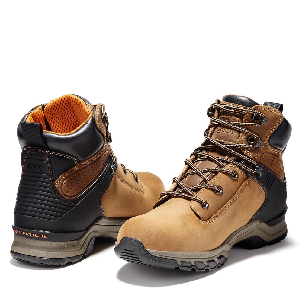 Bocanci De Muncă Timberland Barbati Maro/Negrii - Pro® Hypercharge 6\" Soft Toe - Romania - AWCBKY162